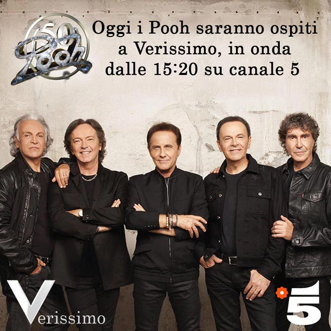 I POOH OSPITI A VERISSIMO DALLE 15:20 SU CANALE5