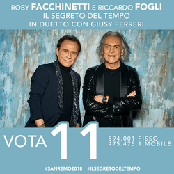 Sanremo 2018 – votate Roby e Riccardo Cod.11